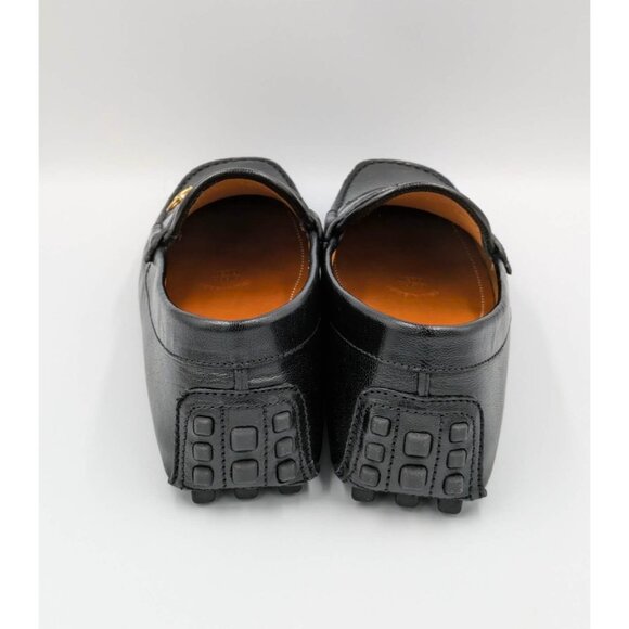 Gucci Men’s Horsebit Square Toe Leather Slip On Loafers Black 752621 UK12 main image 8